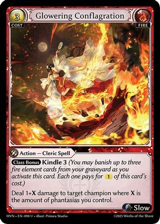 Glowering Conflagration (090) - Abyssal Heaven Foil