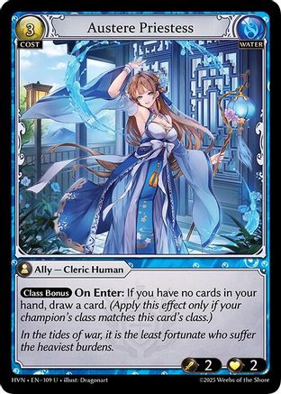 Austere Priestess (109) - Abyssal Heaven Foil