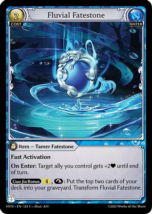 Fluvial Fatestone // Mocking Otter (124) - Abyssal Heaven Foil