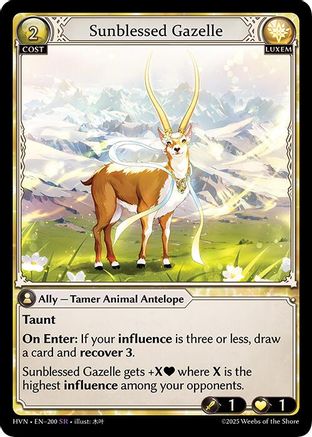 Sunblessed Gazelle (200) - Abyssal Heaven Foil