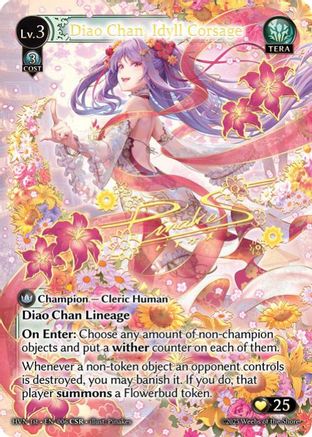 Diao Chan, Idyll Corsage (CSR) (006) - Abyssal Heaven Foil