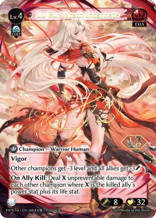 Lu Bu, Wrath Incarnate (CUR) (208) - Abyssal Heaven Foil