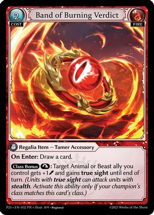 Band of Burning Verdict (032) - Promotional Cards