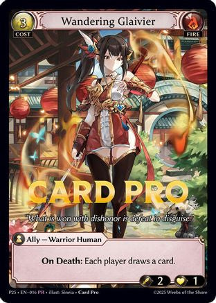 Wandering Glaivier (016) - Promotional Cards