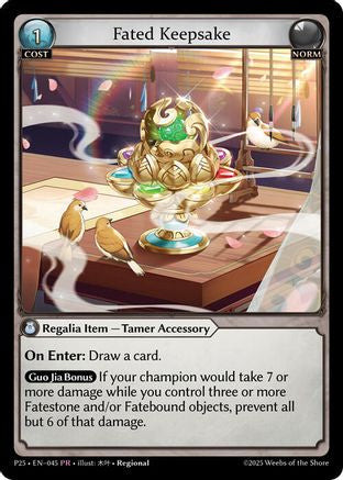 Fated Keepsake (045) - Promotional Cards
