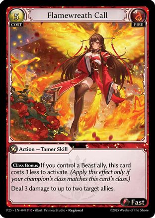 Flamewreath Call (049) - Promotional Cards Foil