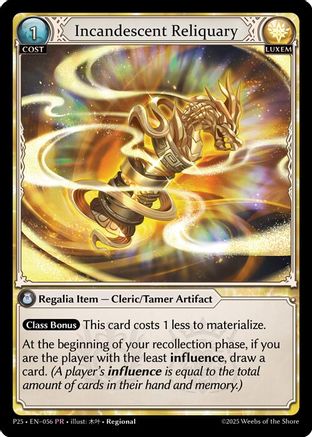 Incandescent Reliquary (012) - Promotional Cards