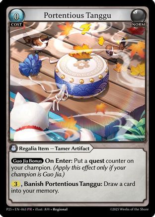 Portentous Tanggu (063) - Promotional Cards
