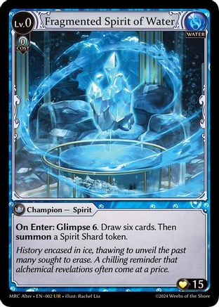 Fragmented Spirit of Water (2) - Mercurial Heart Alter Edition Foil