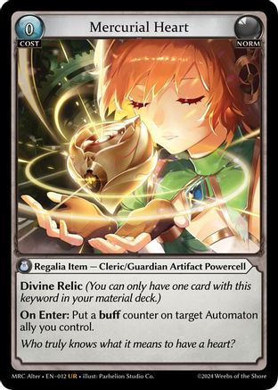 Mercurial Heart (12) - Mercurial Heart Alter Edition Foil