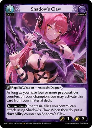 Shadow's Claw (34) - Mercurial Heart Alter Edition Foil