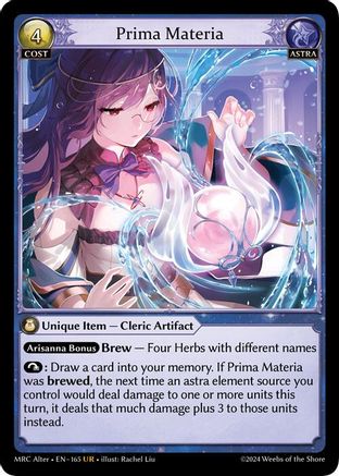 Prima Materia (165) - Mercurial Heart Alter Edition Foil