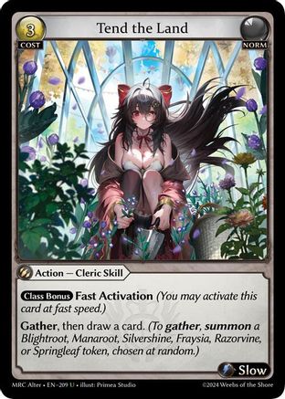 Tend the Land (209) - Mercurial Heart Alter Edition Foil