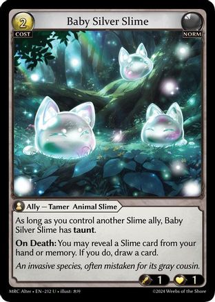 Baby Silver Slime (212) - Mercurial Heart Alter Edition Foil