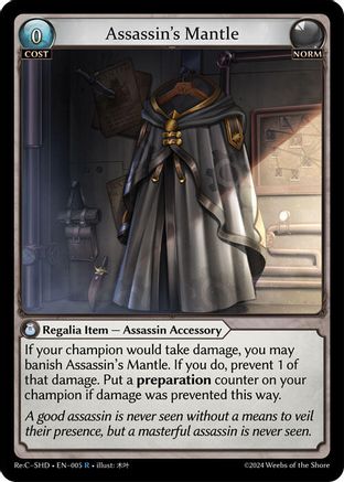 Assassin's Mantle (005) - Tristan Shadowdancer ReCollection Lite