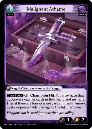 Malignant Athame (011) - Tristan Shadowdancer ReCollection Lite