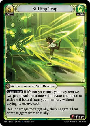 Stifling Trap (025) - Tristan Shadowdancer ReCollection Lite