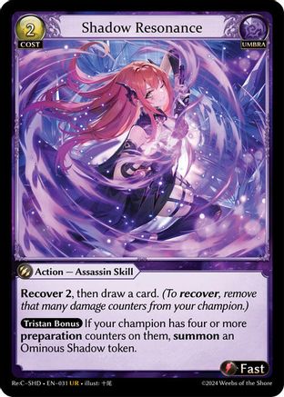 Shadow Resonance (031) - Tristan Shadowdancer ReCollection Lite
