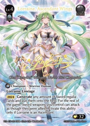Lorraine, Ascendant Wings (CPR) (003) - Supporter Pack 3 Foil