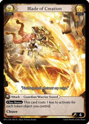 Blade of Creation (003) - Supporter Pack 3 Foil