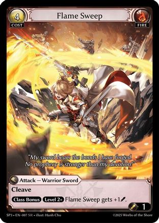 Flame Sweep (007) - Supporter Pack 3 Foil