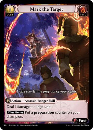 Mark the Target (017) - Supporter Pack 3 Foil