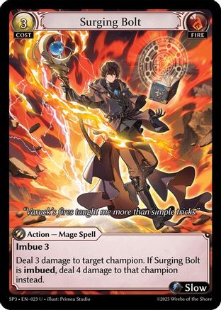 Surging Bolt (023) - Supporter Pack 3 Foil