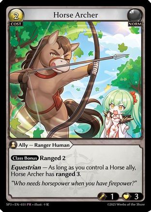 Horse Archer (031) - Promotional Cards Foil