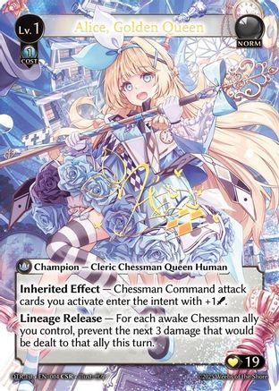 Alice, Golden Queen (CSR) (004) - Distorted Reflections Foil