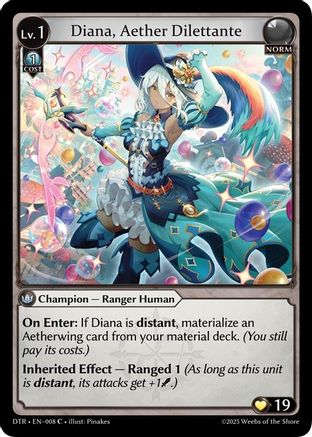 Diana, Aether Dilettante (008) - Distorted Reflections Foil