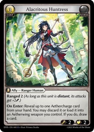 Alacritous Huntress (045) - Distorted Reflections Foil