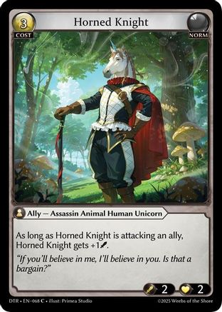 Horned Knight (068) - Distorted Reflections Foil
