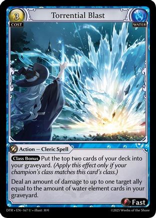 Torrential Blast (167) - Distorted Reflections Foil