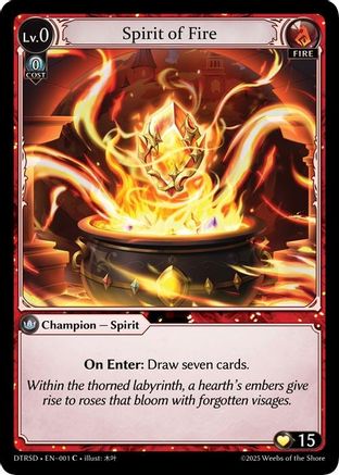 Spirit of Fire (1) - Distorted Reflections Starter Decks