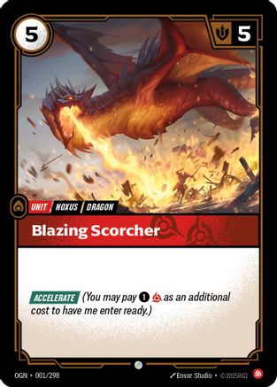 Blazing Scorcher (001/298) CN - Origins Foil