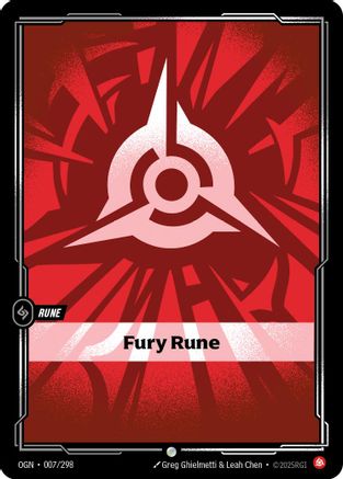 Fury Rune (007/298) CN - Origins Foil