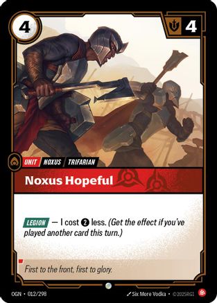 Noxus Hopeful (012/298) CN - Origins