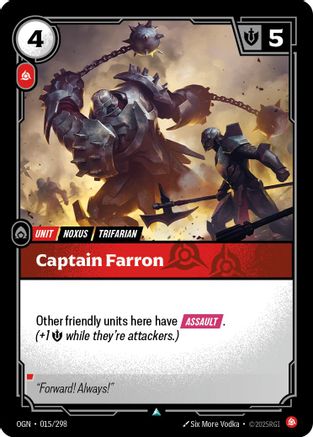 Captain Farron (015/298) CN - Origins Foil