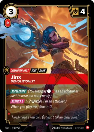 Jinx - Demolitionist (030/298) CN - Origins Foil
