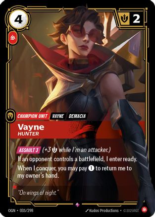 Vayne - Hunter (035/298) CN - Origins Foil