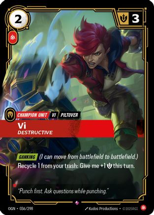 Vi - Destructive (036/298) CN - Origins Foil