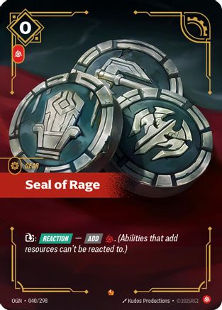 Seal of Rage (040/298) CN - Origins Foil