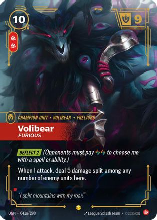 Volibear - Furious (Alternate Art) (041a/298) CN - Origins Foil