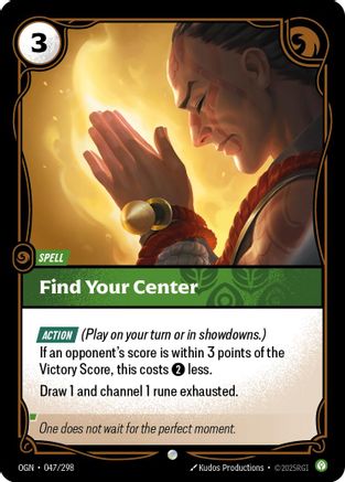 Find Your Center (047/298) CN - Origins Foil