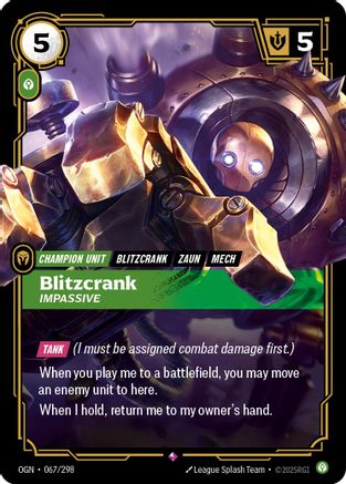 Blitzcrank - Impassive (067/298) CN - Origins Foil