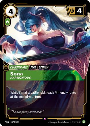 Sona - Harmonious (073/298) CN - Origins Foil