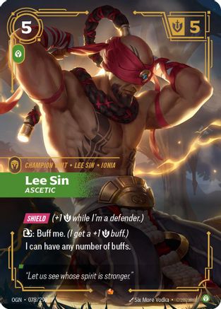 Lee Sin - Ascetic (078/298) CN - Origins Foil