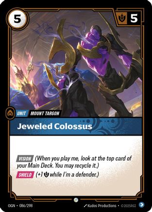 Jeweled Colossus (086/298) CN - Origins Foil