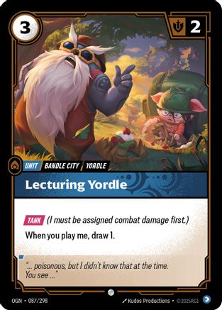 Lecturing Yordle (087/298) CN - Origins Foil