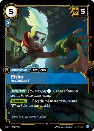 Ekko - Recurrent (110/298) CN - Origins Foil